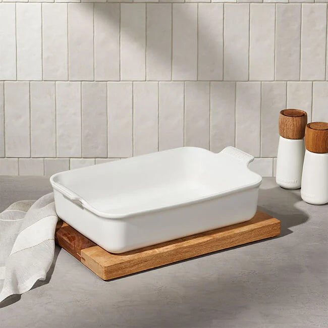 Le Creuset Deep Rectangular Lasagna Dish - White