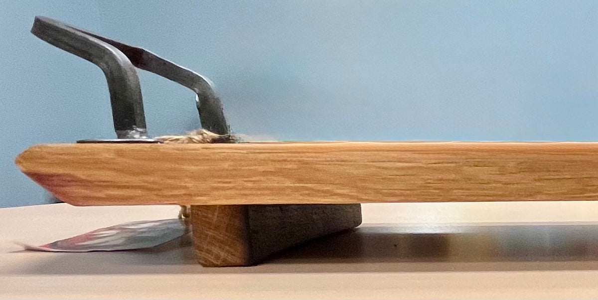 21 x 10 Inch Rectangular Vintage Platter with Wooden Feet