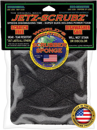 Jetz-Scrubz Rectangle Kitchen Scrubber Sponge
