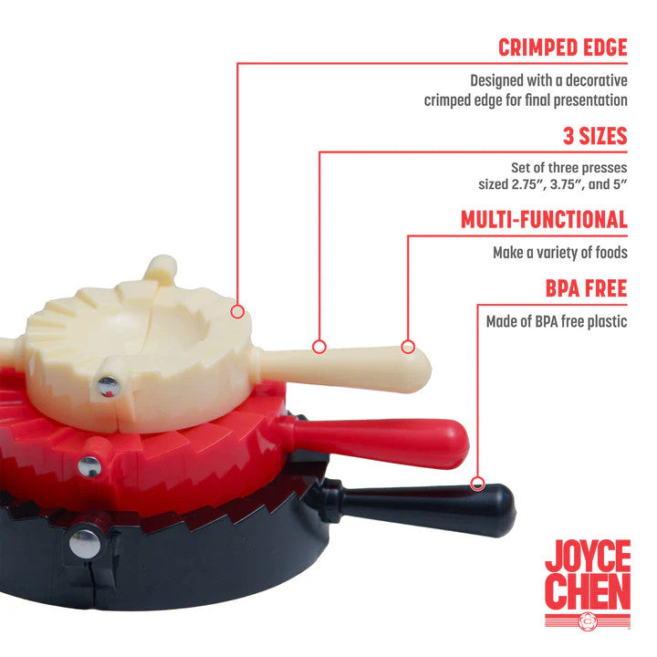 Joyce Chen Dumpling Press - 3 Piece Set