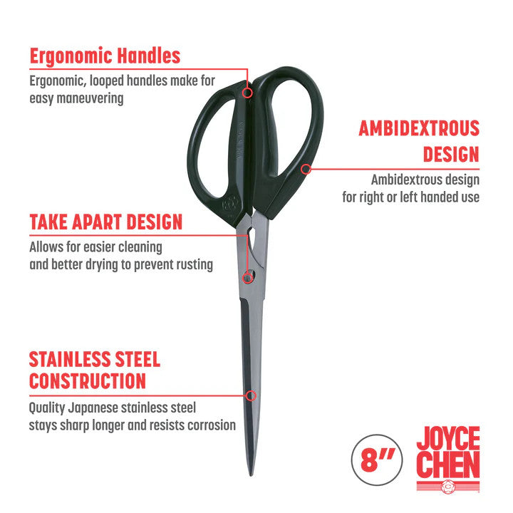 Joyce Chen Deluxe Unlimited 8” Kitchen Scissors