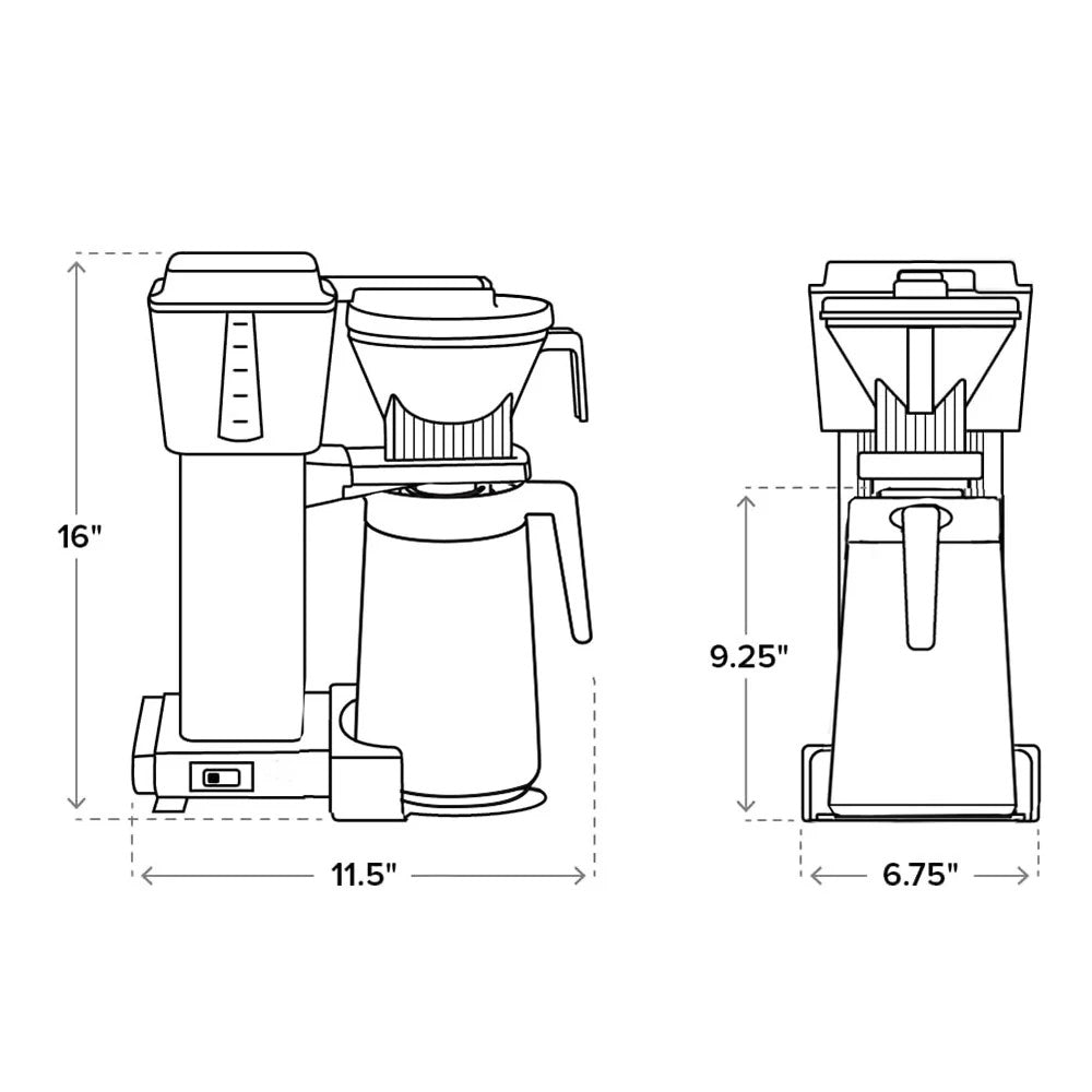 Technivorm Moccamaster KBGT Auto Drip-Stop - Black