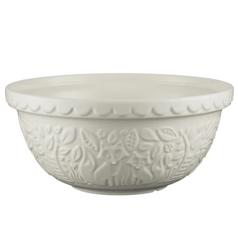 Mason Cash In the Forest 4.25 Quart Mixing Bowl - Cream Fox