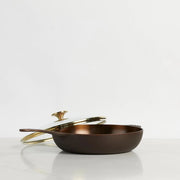 Smithey Cast Iron 11 inch Deep Skillet with Glass Lid