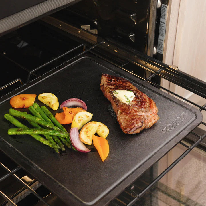 Old Stone Pizza Kitchen Pizza Steel with Moat - 14” x 14”