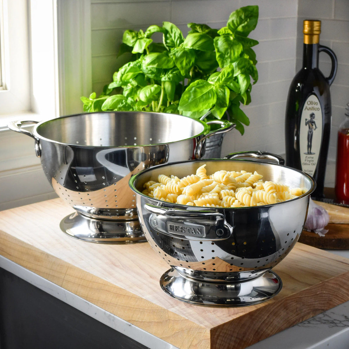 Hestan Provisions 2 Piece Stainless Steel Colander Set