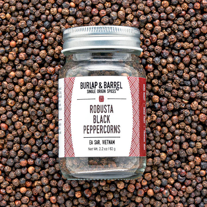 Burlap and Barrel Robusta Black Peppercorns