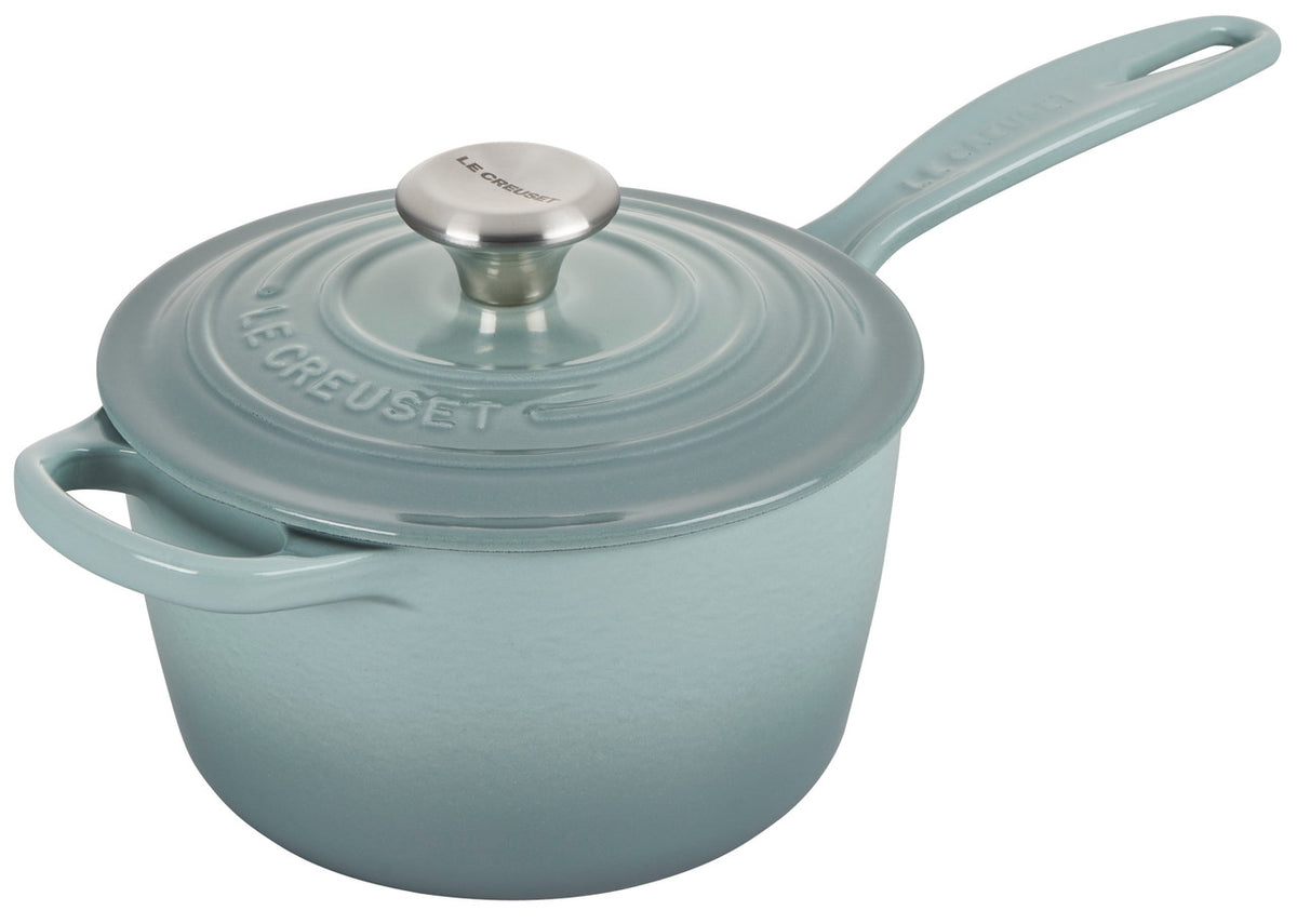 Le Creuset Signature Cast Iron Saucepans - Sea Salt