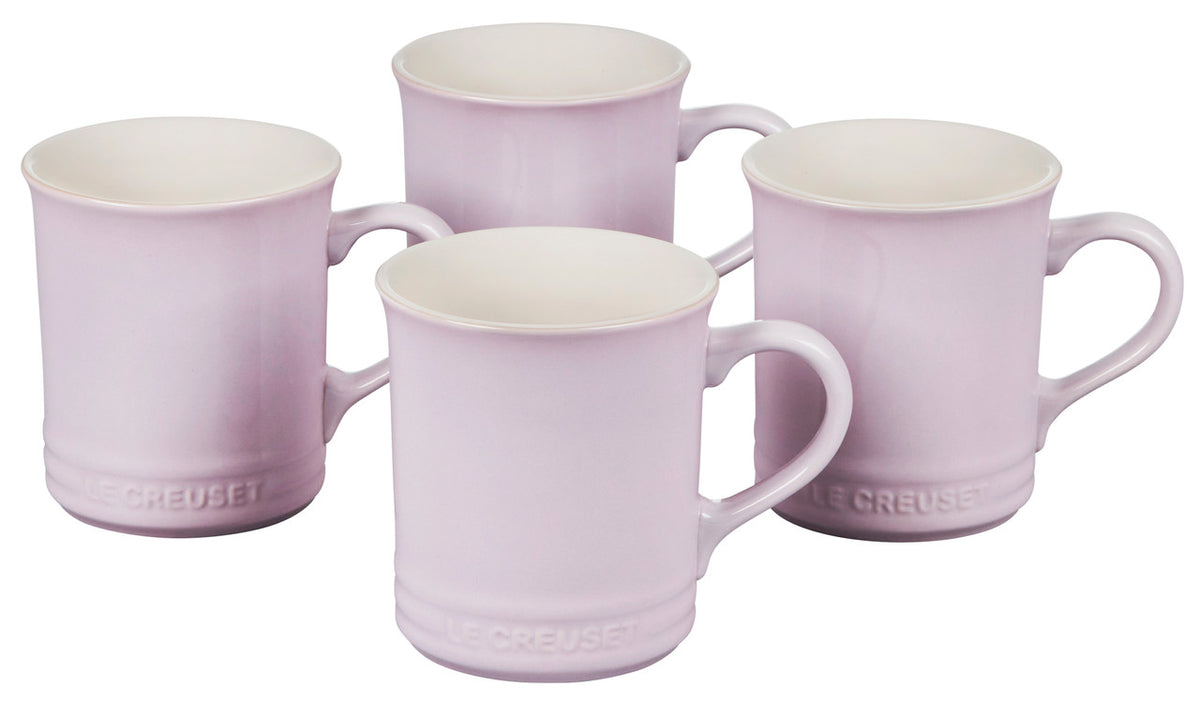 Le Creuset Stoneware Classic Set of (4) Coffee Mugs - Shallot