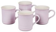 Le Creuset Stoneware Classic Set of (4) Coffee Mugs - Shallot