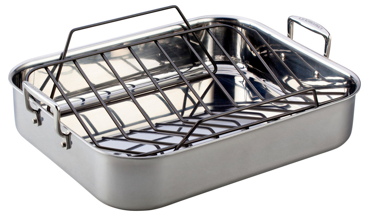 Le Creuset Premium Stainless Steel Roasting Pan Sets