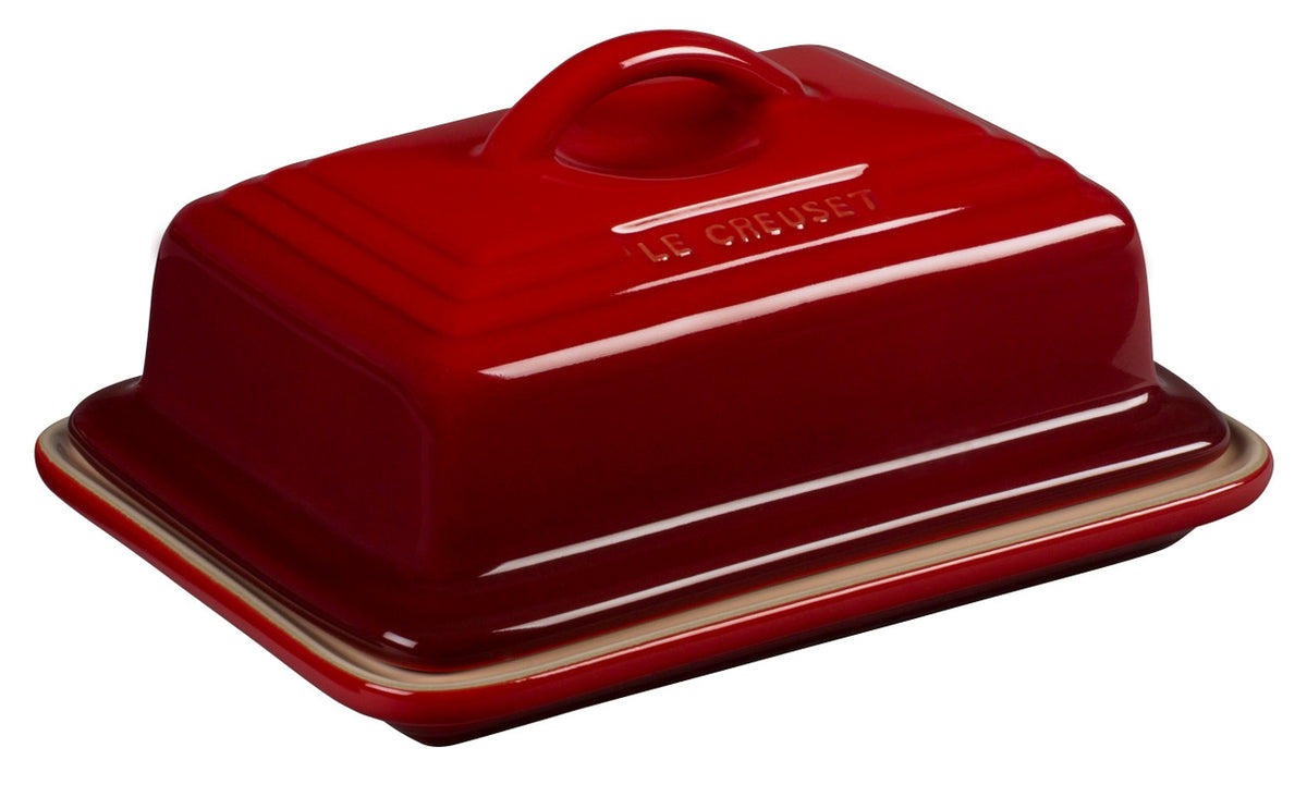 Le Creuset European Butter Dish - Cerise