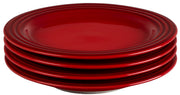 Le Creuset Stoneware Set of (4) 8.5 inch Salad Plates - Cerise