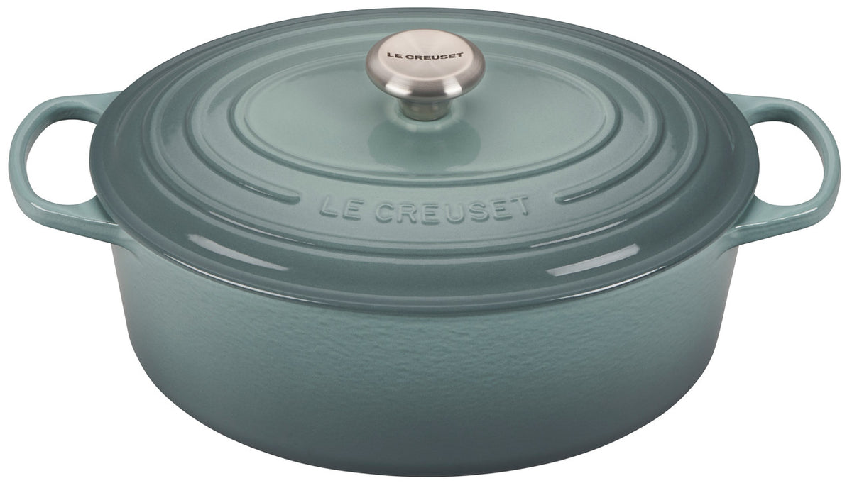 Le Creuset Signature Cast Iron 6.75 qt. Oval Oven - Sea Salt
