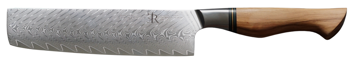 Ryda ST650 Damascus 7 inch Nakiri Knife
