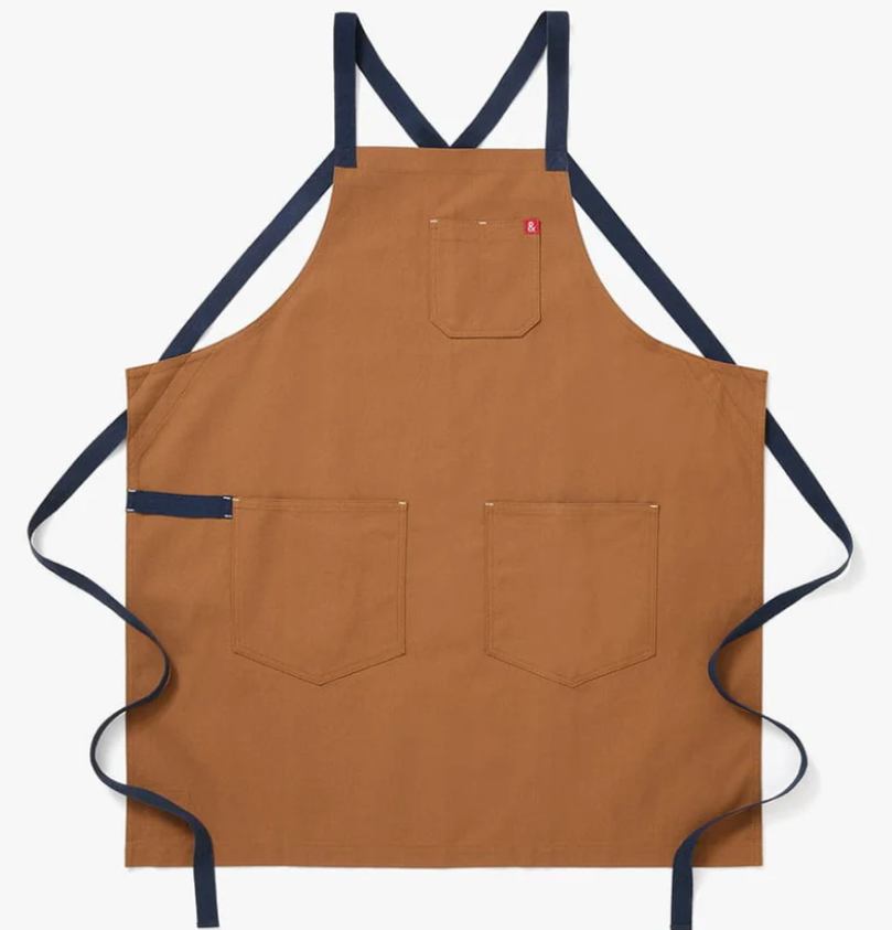 Hedley & Bennett Crossback Apron - Denver Brown