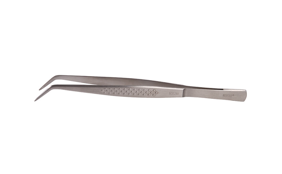 Precision Plus Fine Tip Curved Plating Tong - 6 ⅛”