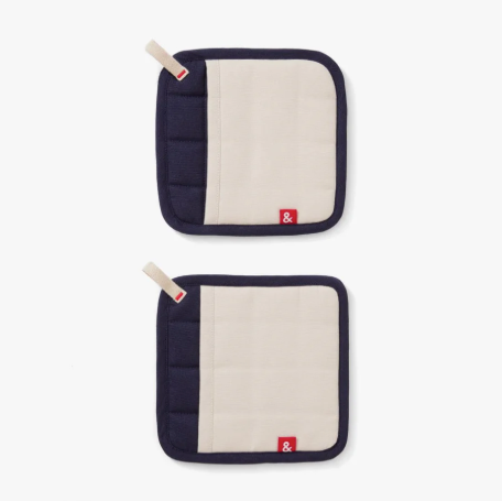 Hedley & Bennett Pot Holders - Set of 2 in Blueberry