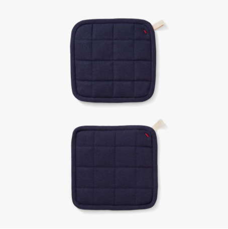 Hedley & Bennett Pot Holders - Set of 2 in Blueberry