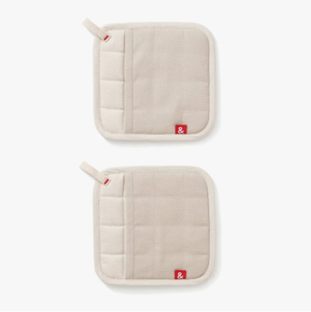 Hedley & Bennett Pot Holders - Set of 2 in Oat