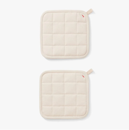 Hedley & Bennett Pot Holders - Set of 2 in Oat