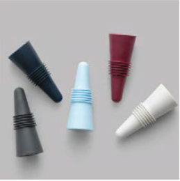 Rabbit Wine Bottle Stoppers - Set of 2 Muted Colors