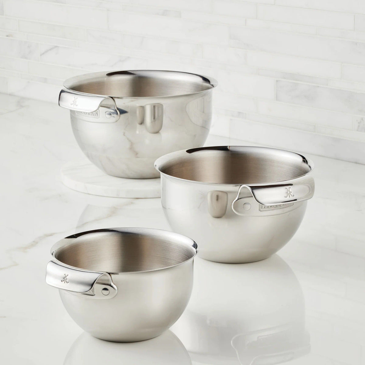 Hestan Provisions Stainless Steel 3 Piece Mixing Bowl Set