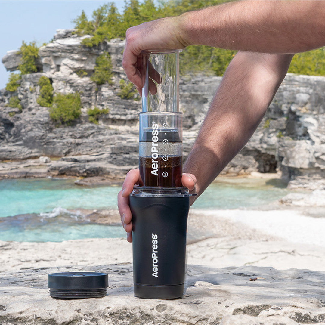Aeropress Go Plus Coffee Maker Set - Black