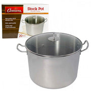 Cameron's Stainless Steel 20 Quart Stock Pot with Lid
