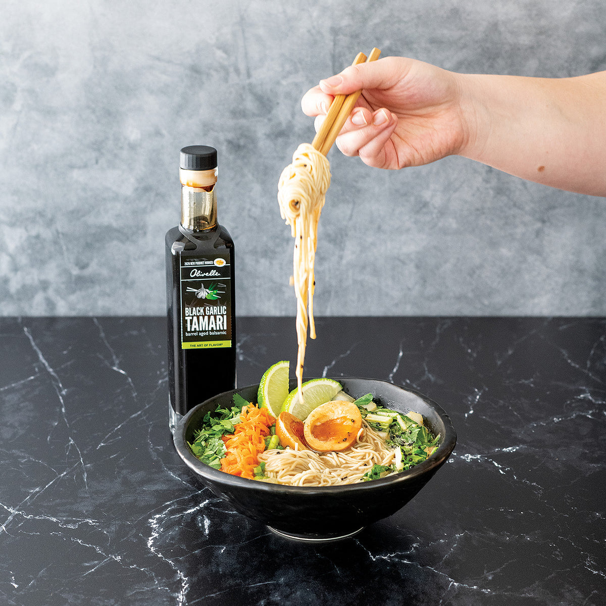 Olivelle Black Garlic Tamari Soy Balsamic Vinegar