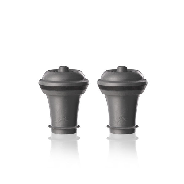 Vacu Vin Grey Wine Stoppers - Set of 2