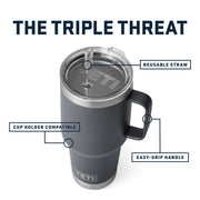 YETI 25 oz. Rambler Mug with Straw Lid