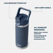 YETI 18 oz. Rambler Straw Water Bottle