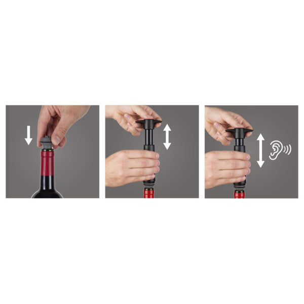 Vacu Vin Wine Saver Set - Black