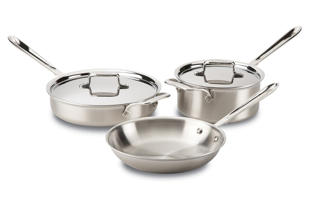 All-Clad D5 Brushed Stainless 5-Piece Cookware Set