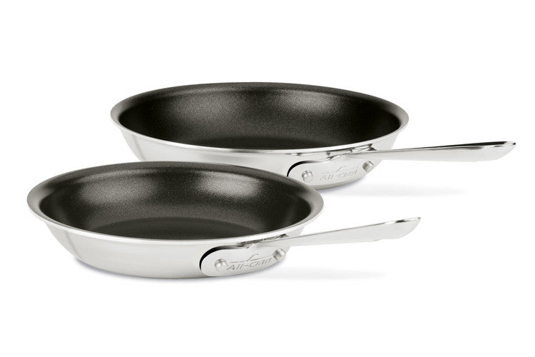 All-Clad D3 Nonstick 2-Piece 8 & 10 inch Fry Pan Set