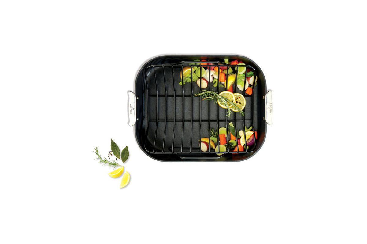 All-Clad HA1 Nonstick 16 Inch x 13 Inch Roaster with Rack