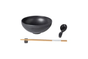 Casafina Pacifica Ramen Bowl Gift Set - Seed Grey