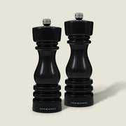 Cole & Mason London 8" Black Gloss Salt and Pepper Set