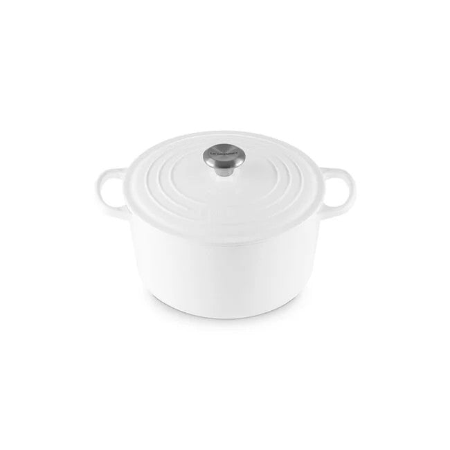 Le Creuset Signature 6.5QT Round Deep Oven - White