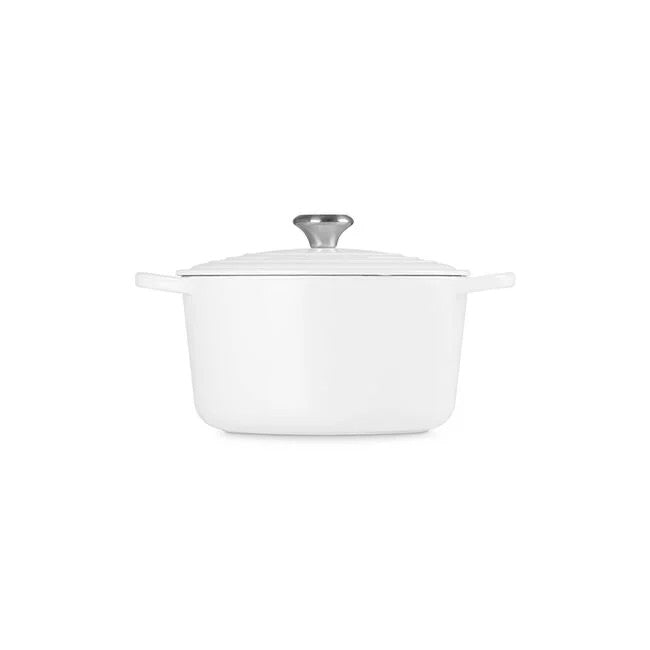 Le Creuset Signature 6.5QT Round Deep Oven - White