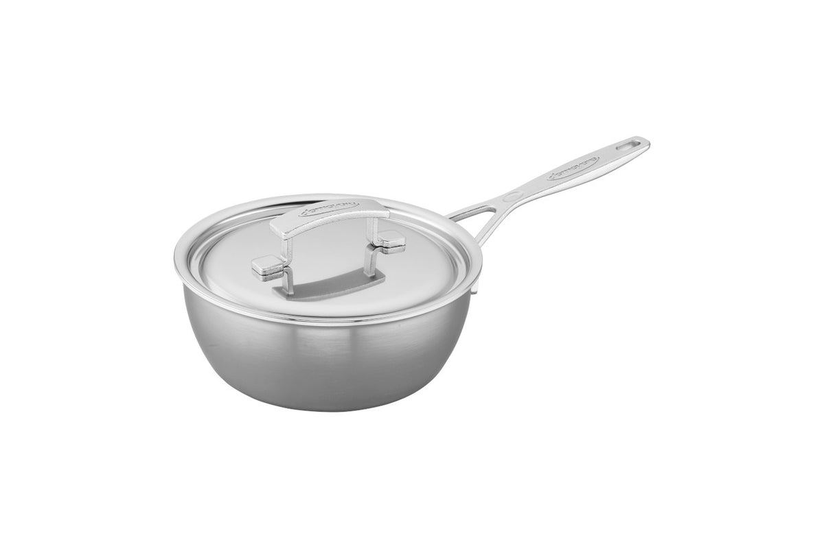 Demeyere Industry5 Stainless Steel 2 Quart Saucier with Lid