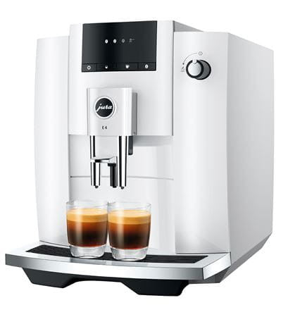 Jura E4 Automatic Coffee Machine - Piano White