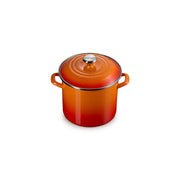 Le Creuset Enamel on Steel Stockpots with Stainless Steel Knobs - Flame