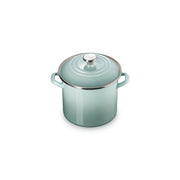 Le Creuset Enamel on Steel Stockpots with Stainless Steel Knobs - Sea Salt