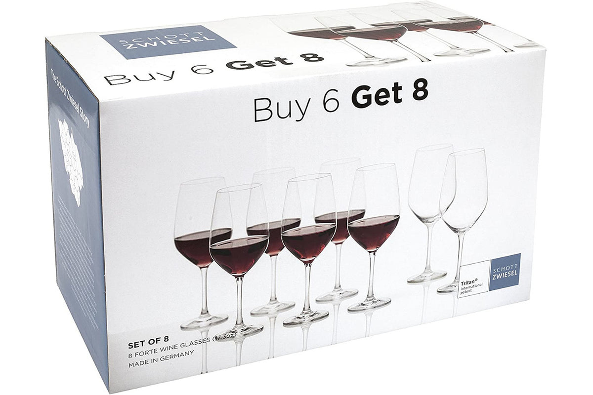 Schott Zwiesel Forte Red Wine Glasses - Set of 8