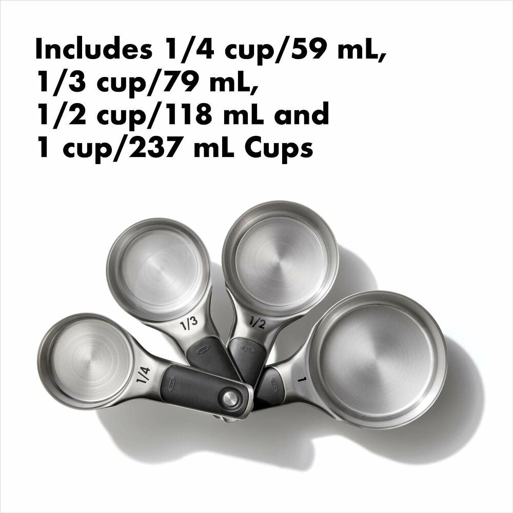 OXO Stainless Steel 8 Piece Measuring Cups & Spoons Set