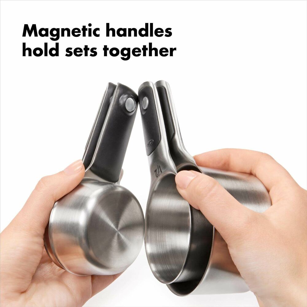 OXO Stainless Steel 8 Piece Measuring Cups & Spoons Set