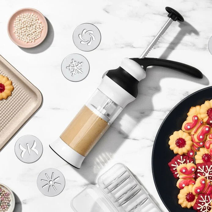 OXO Good Grips Cookie Press with Disk Storage Case