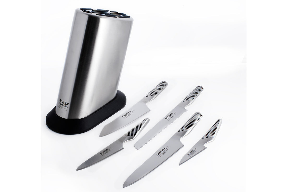 Global Classic 6-Piece Knife Block Set
